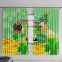 Saint Patrick Day Window Curtain Shamrock To Do List - Wonder Print Shop