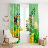 Saint Patrick Day Window Curtain Shamrock To Do List - Wonder Print Shop