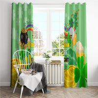 Saint Patrick Day Window Curtain Shamrock To Do List - Wonder Print Shop