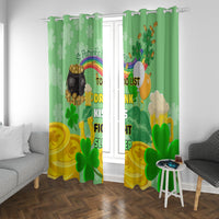 Saint Patrick Day Window Curtain Shamrock To Do List - Wonder Print Shop
