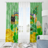 Saint Patrick Day Window Curtain Shamrock To Do List - Wonder Print Shop