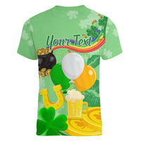 Saint Patrick Day Women V Neck T Shirt Shamrock To Do List - Wonder Print Shop