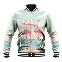 Personalised Bonaire Flamingos Baseball Jacket Summer Time Beach Concept