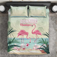 Bonaire Flamingos Bedding Set Summer Time Beach Concept