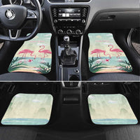 Bonaire Flamingos Car Mats Summer Time Beach Concept