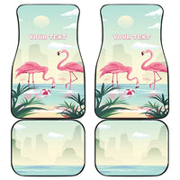 Bonaire Flamingos Car Mats Summer Time Beach Concept