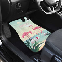 Bonaire Flamingos Car Mats Summer Time Beach Concept