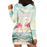 Personalised Bonaire Flamingos Hoodie Dress Summer Time Beach Concept