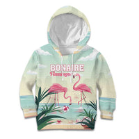Personalised Bonaire Flamingos Kid Hoodie Summer Time Beach Concept