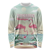 Personalised Bonaire Flamingos Long Sleeve Shirt Summer Time Beach Concept