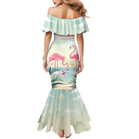 Personalised Bonaire Flamingos Mermaid Dress Summer Time Beach Concept