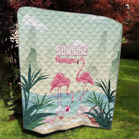 Bonaire Flamingos Quilt Summer Time Beach Concept