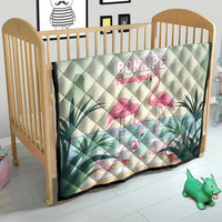 Bonaire Flamingos Quilt Summer Time Beach Concept