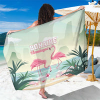 Bonaire Flamingos Sarong Summer Time Beach Concept