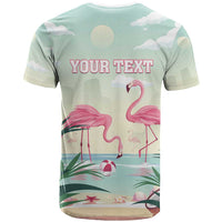 Personalised Bonaire Flamingos T Shirt Summer Time Beach Concept