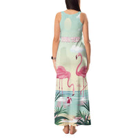 Personalised Bonaire Flamingos Tank Maxi Dress Summer Time Beach Concept