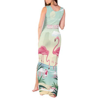 Personalised Bonaire Flamingos Tank Maxi Dress Summer Time Beach Concept
