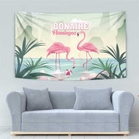 Bonaire Flamingos Tapestry Summer Time Beach Concept