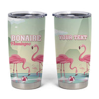 Personalised Bonaire Flamingos Tumbler Cup Summer Time Beach Concept
