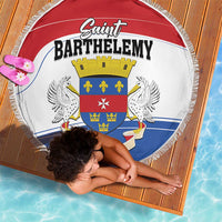 Saint Barthelemy Beach Blanket Ouanalao Coat of Arms