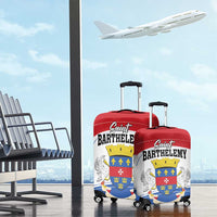 Saint Barthelemy Luggage Cover Ouanalao Coat of Arms