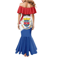 Personalised Saint Barthelemy Mermaid Dress Ouanalao Coat of Arms