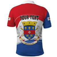 Personalised Saint Barthelemy Polo Shirt Ouanalao Coat of Arms