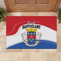 Saint Barthelemy Rubber Doormat Ouanalao Coat of Arms