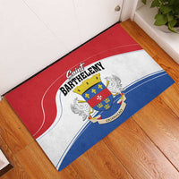 Saint Barthelemy Rubber Doormat Ouanalao Coat of Arms
