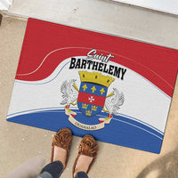 Saint Barthelemy Rubber Doormat Ouanalao Coat of Arms