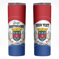 Personalised Saint Barthelemy Skinny Tumbler Ouanalao Coat Of Arms