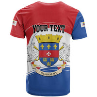 Personalised Saint Barthelemy T Shirt Ouanalao Coat of Arms
