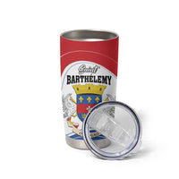 Personalised Saint Barthelemy Tumbler Cup Ouanalao Coat Of Arms