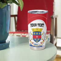 Personalised Saint Barthelemy Tumbler Cup Ouanalao Coat Of Arms