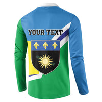 Personalised Guadeloupe Button Sweatshirt Gwadloup Simple Style