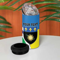 Personalised Guadeloupe 4 in 1 Can Cooler Tumbler Gwadloup Simple Style