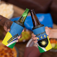 Personalised Guadeloupe 4 in 1 Can Cooler Tumbler Gwadloup Simple Style