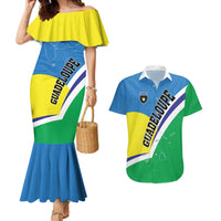 Personalised Guadeloupe Couples Matching Mermaid Dress and Hawaiian Shirt Gwadloup Simple Style