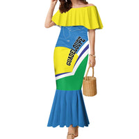 Personalised Guadeloupe Family Matching Mermaid Dress and Hawaiian Shirt Gwadloup Simple Style