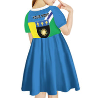 Personalised Guadeloupe Kid Short Sleeve Dress Gwadloup Simple Style