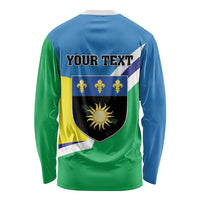 Personalised Guadeloupe Long Sleeve Shirt Gwadloup Simple Style
