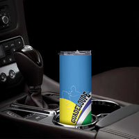 Personalised Guadeloupe Skinny Tumbler Gwadloup Simple Style