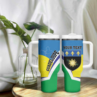 Personalised Guadeloupe Tumbler With Handle Gwadloup Simple Style