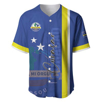 Personalised Curacao Baseball Jersey Pais Korsou Coat of Arms