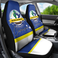 Curacao Car Seat Cover Pais Korsou Coat of Arms