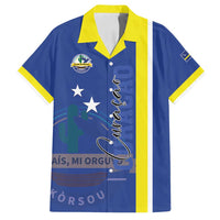 Personalised Curacao Family Matching Long Sleeve Bodycon Dress and Hawaiian Shirt Pais Korsou Coat of Arms