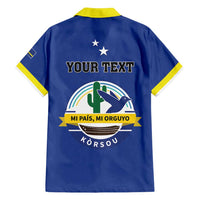 Personalised Curacao Family Matching Summer Maxi Dress and Hawaiian Shirt Pais Korsou Coat of Arms