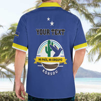 Personalised Curacao Hawaiian Shirt Pais Korsou Coat of Arms