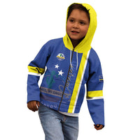 Personalised Curacao Kid Hoodie Pais Korsou Coat of Arms