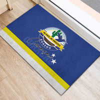 Curacao Rubber Doormat Pais Korsou Coat of Arms